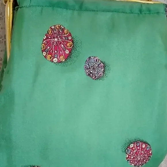 VTG Guido Ravasi All Silk Hand Printco Ravassi-Como Embroidered Made In Italy